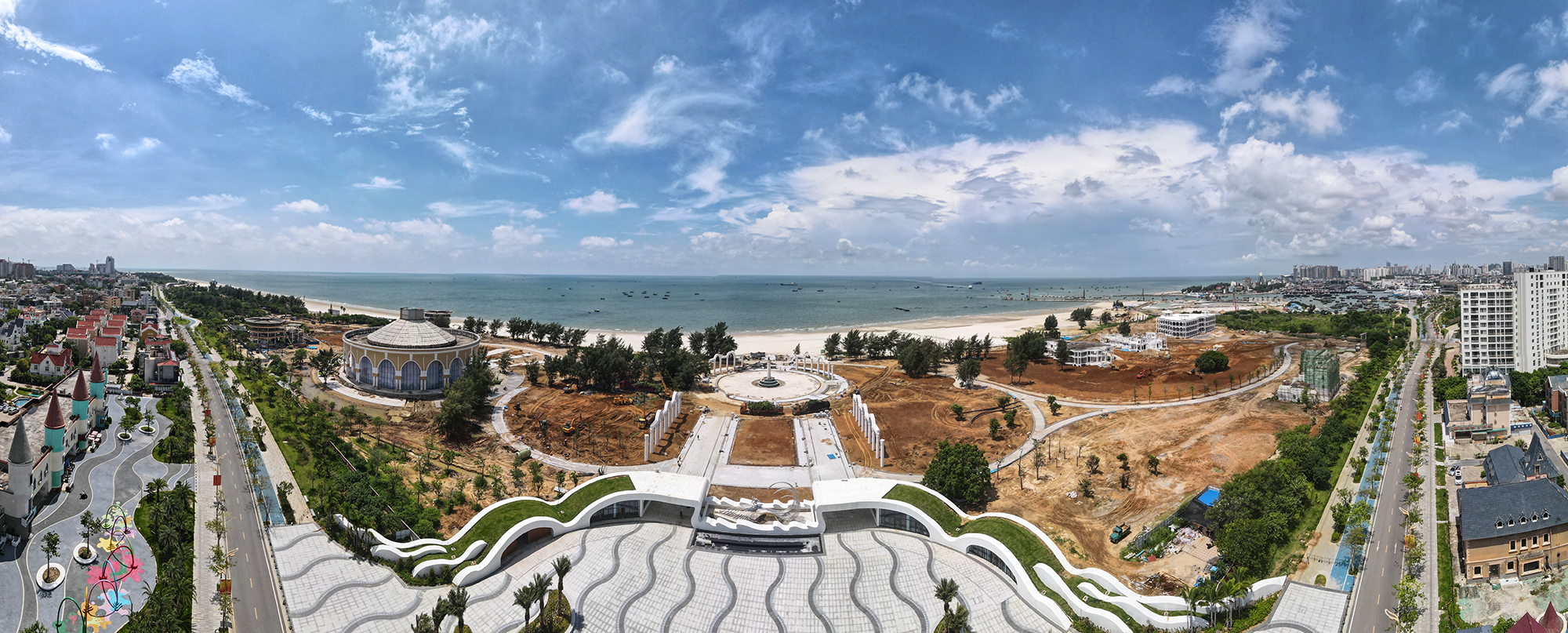 拆了重新装修!北海银滩景区罗马广场的影视基地已经拆除改造