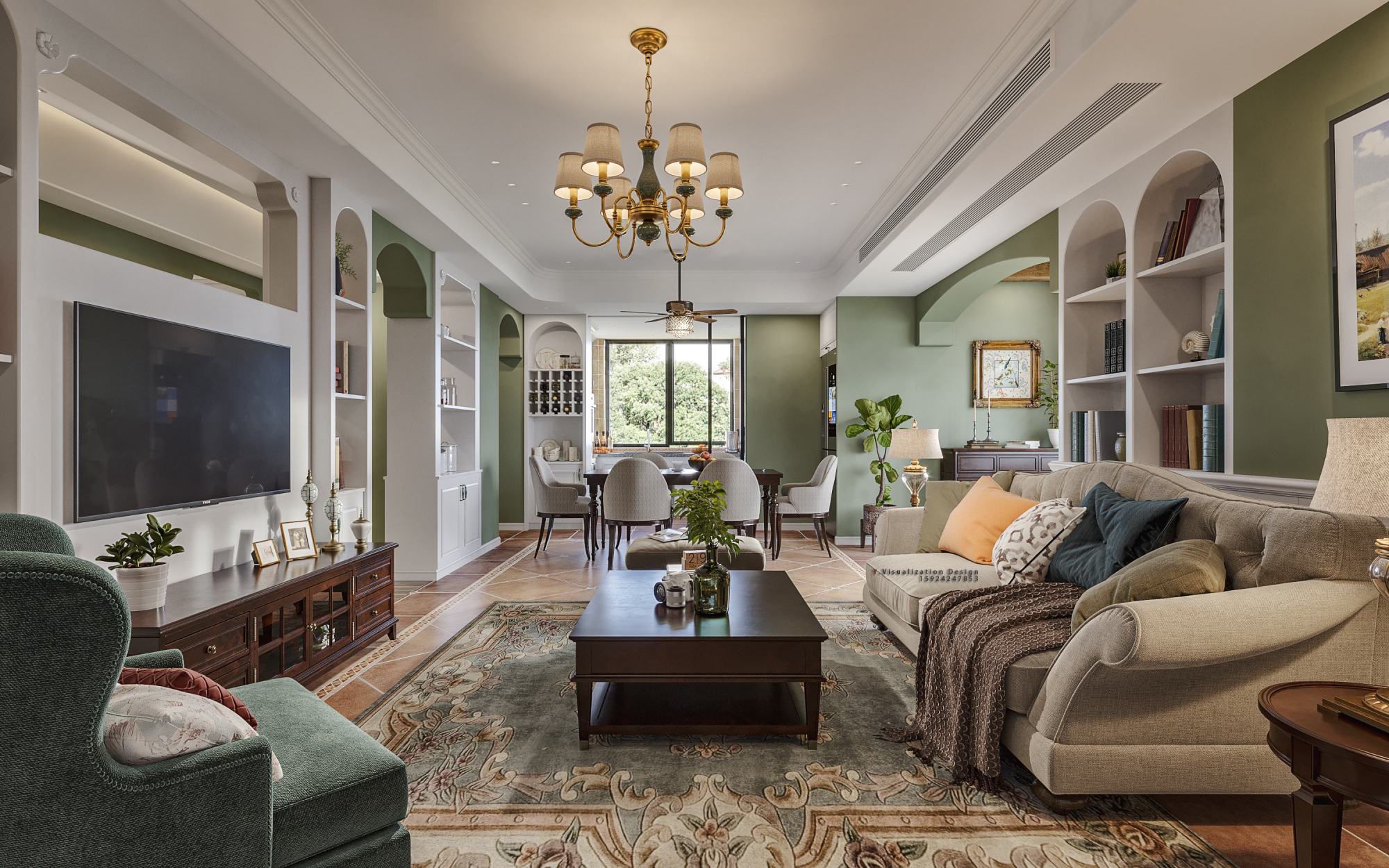 美式田园风格为室内装饰带来清新的设计风格,如何在家装中运用?