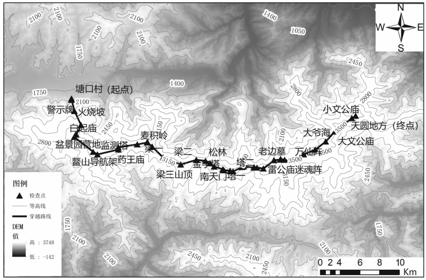 秦岭鳌太路线图图片