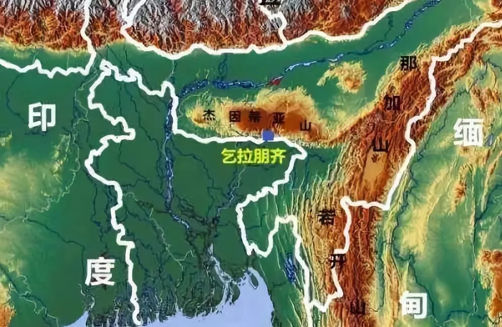 乞拉朋齐地理位置地图图片