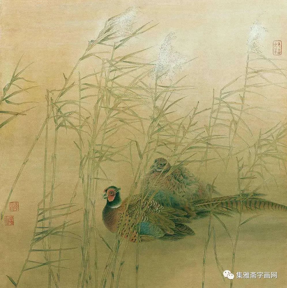 著名画家李大成工笔花鸟画作品欣赏