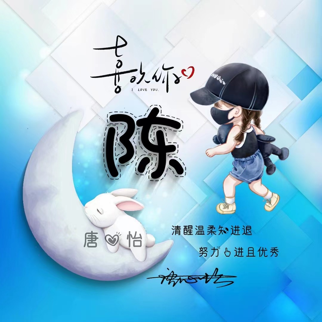 你该换一换微信头像了,情侣款文艺卡通姓氏头像,不要错过了