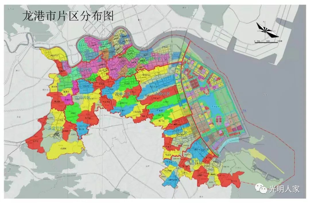 最新浙江省龙港市与鳌江流域行政区划地图