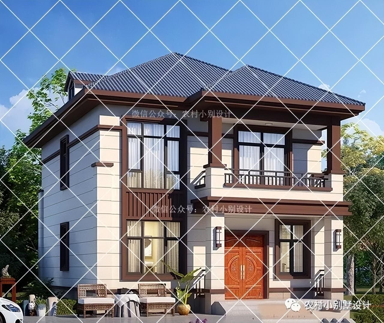 30套20万就能盖的二层农村别墅户型,农村预算20万二层别墅设计图