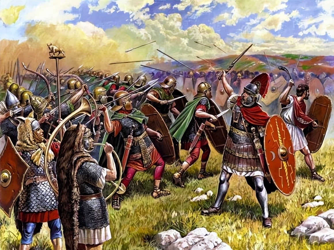 公元前102年,罗马人与日耳曼人的决战终于打响了