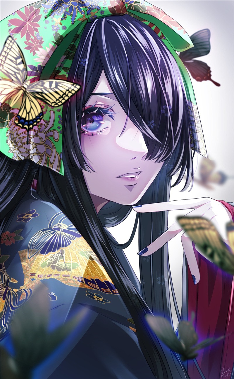 二次元男生女生头像推荐 遮眼发特辑p站美图欣赏