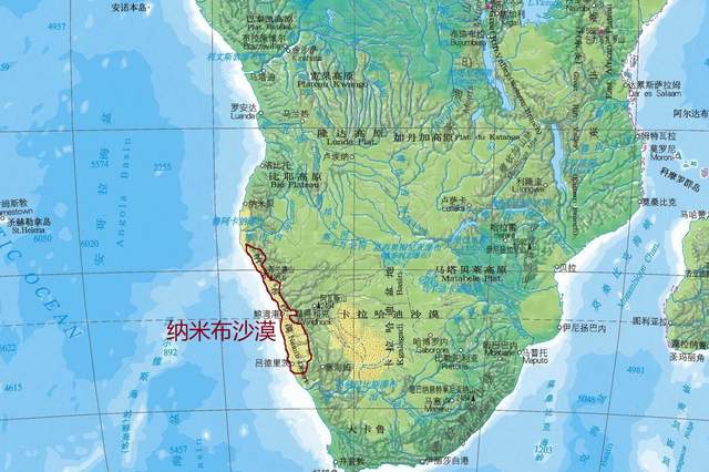 纳米比亚位置图片