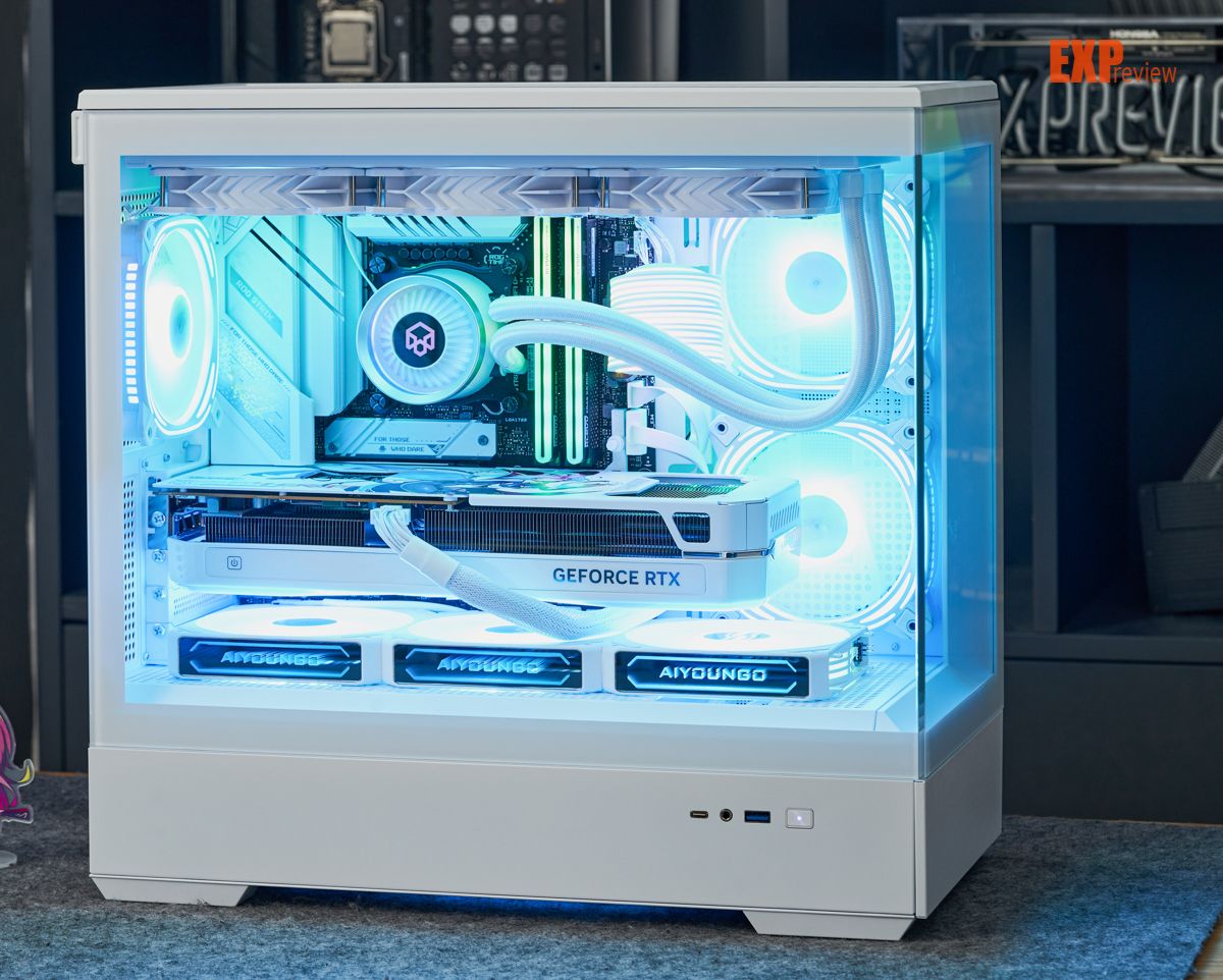 爱国者星璨岚机箱评测:270度展示实用与美观