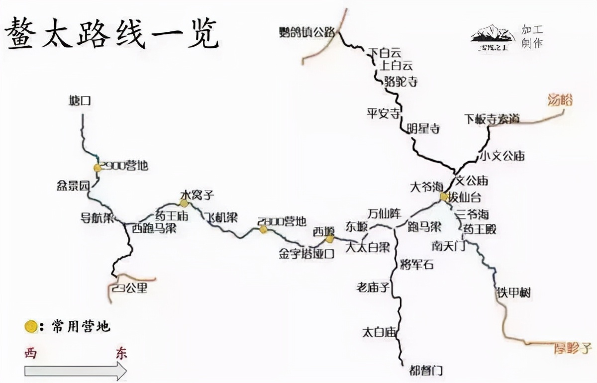 秦岭鳌太路线图图片