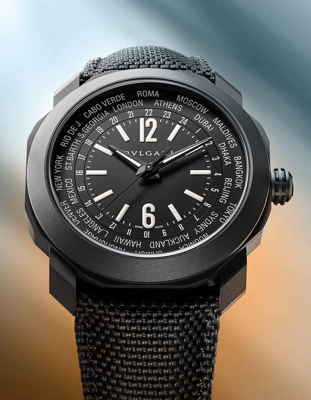 时尚广州|bvlgari宝格丽octo roma worldtimer 腕表