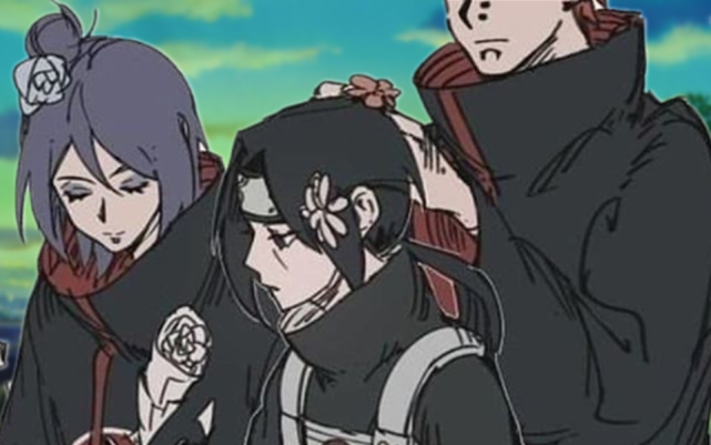 火影:鼬加入晓的欢迎仪式,小南送手工花,飞段像个老大哥