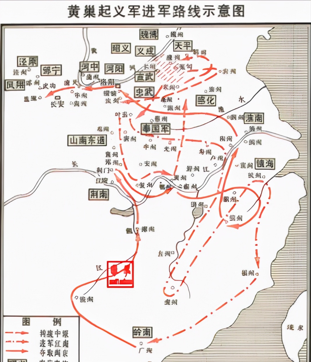 胜利在望,也开始四处出击,围堵齐军,很快黄巢就被李克用一路追至泰山