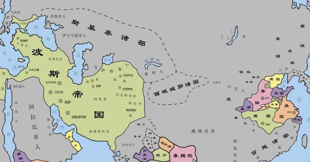 萨珊波斯帝国地图图片