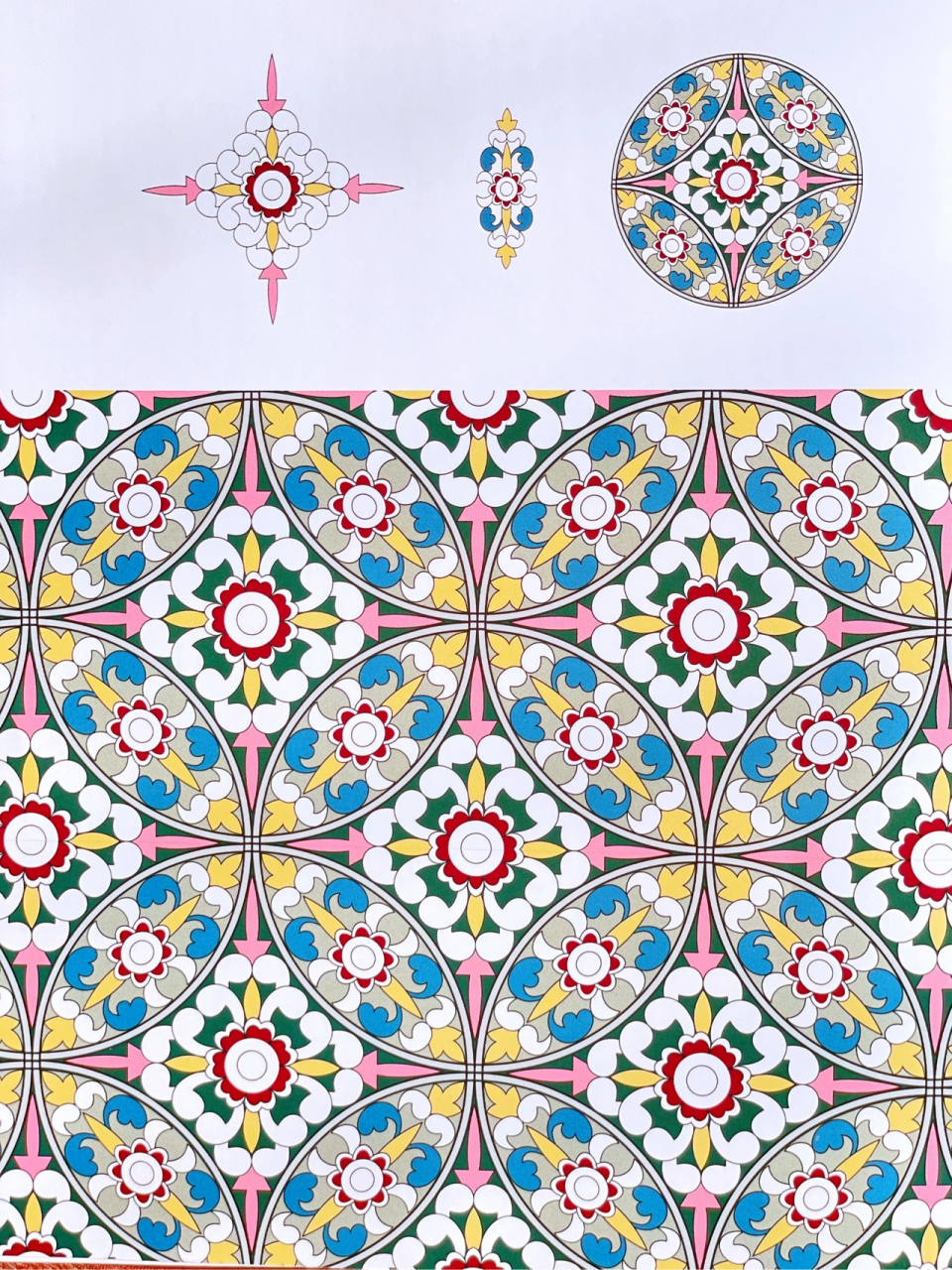 中国传统纹样~钱纹 钱纹又称铜钱纹,是由外部的圆形和内部的正方形或