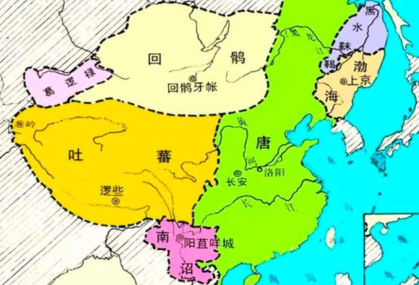 唐朝河东道地图图片