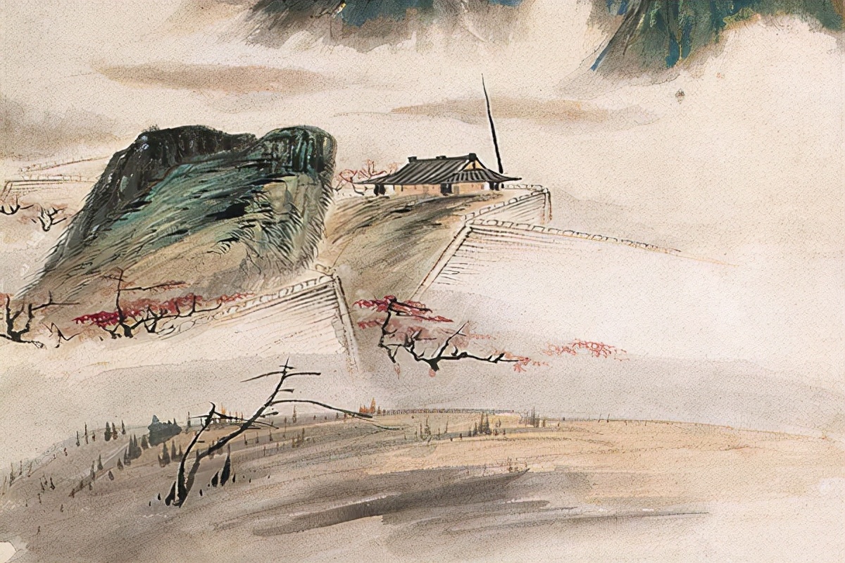 "八月霜飞柳半黄,蓬根吹断雁南翔",诗人身处边关,起怀乡之情