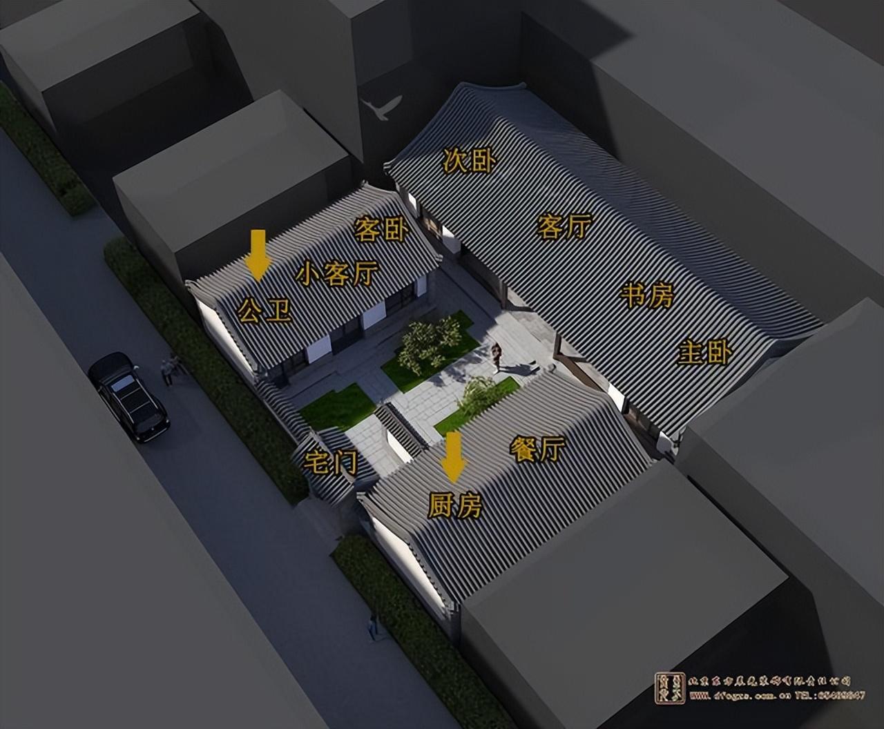 三合院厕所和厨房布局图片