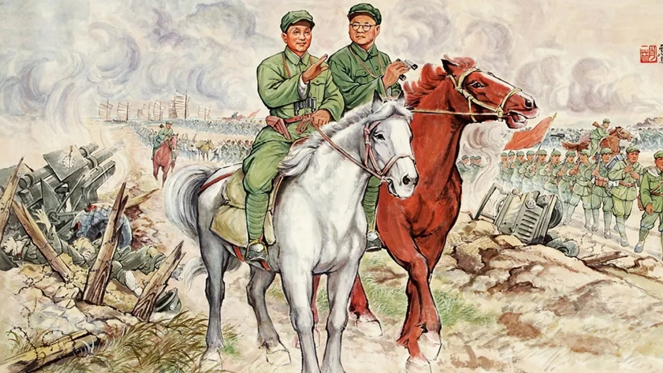 刘邓大军挺进大别山迫使老蒋不得不从其他方向抽调兵力.