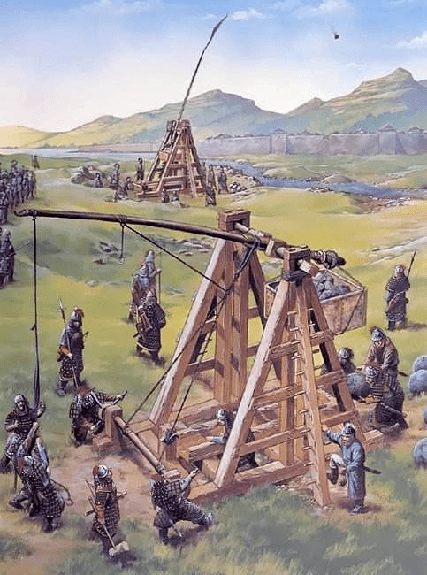 古代欧洲最重要的城器械:配重式投石机