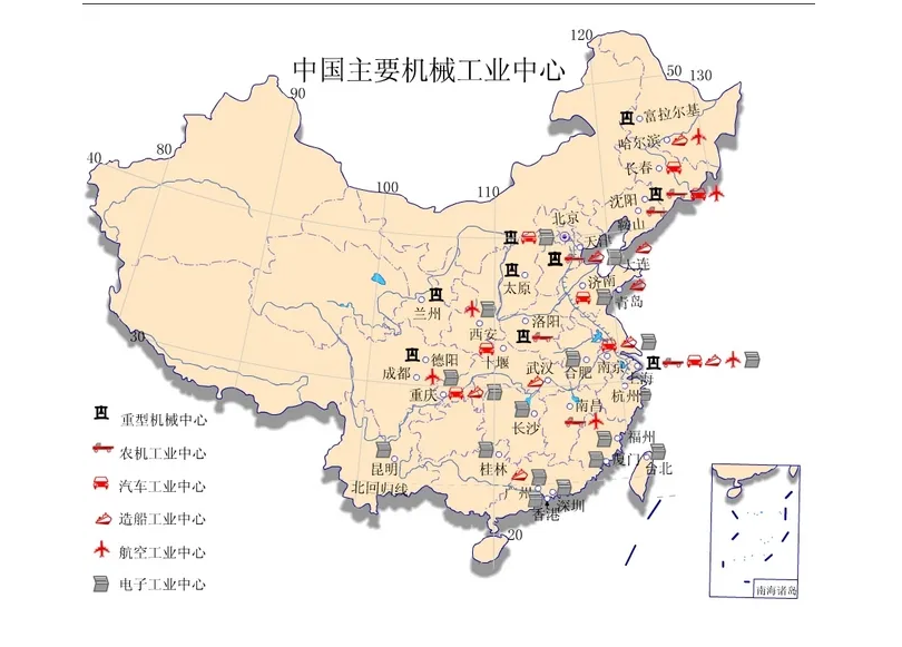 在几个"五年计划"之后,终于形成了完整的工业体系