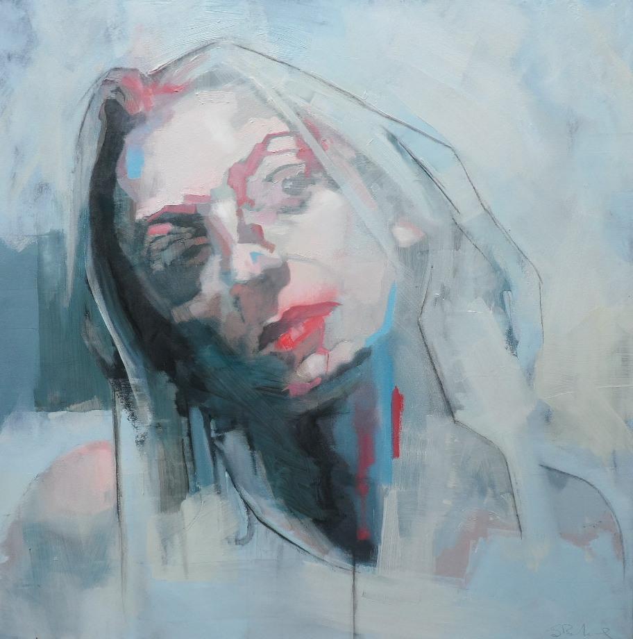 一组冷色调的人物油画︱当代艺术家scott bridgwood的作品