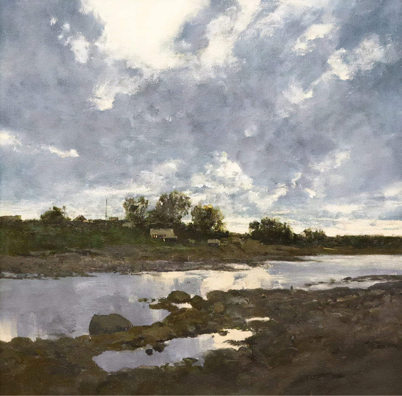 列宾美院教师stas miroshnikov的风景绘画作品