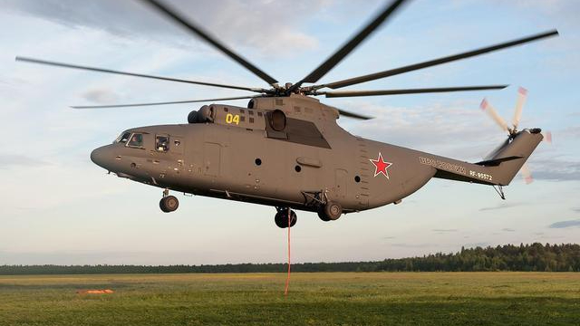 mi-26"光环 mi-26重型运输直升机,是前苏联米里设计局于上世纪70年代