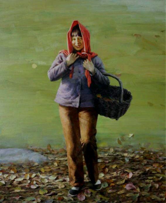 天津美院教授王立宪油画中那些具有浓郁乡土气息的少女