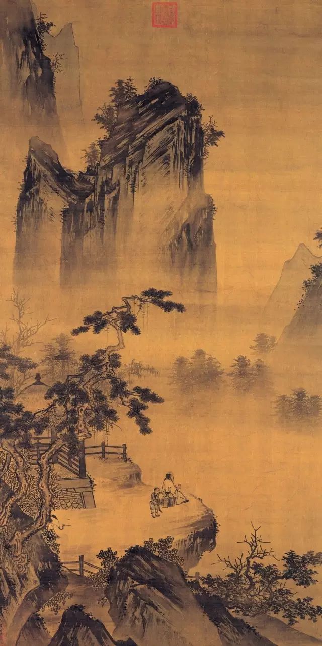 古画|看古人赏月