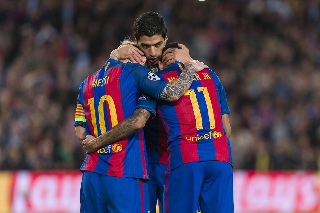 3人共251球!巴萨msn无愧历史最佳,梅西104球居首,内马尔第2