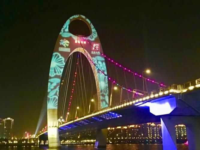 猎德大桥灯光秀广告曝光,璀璨夜景成城市新名片