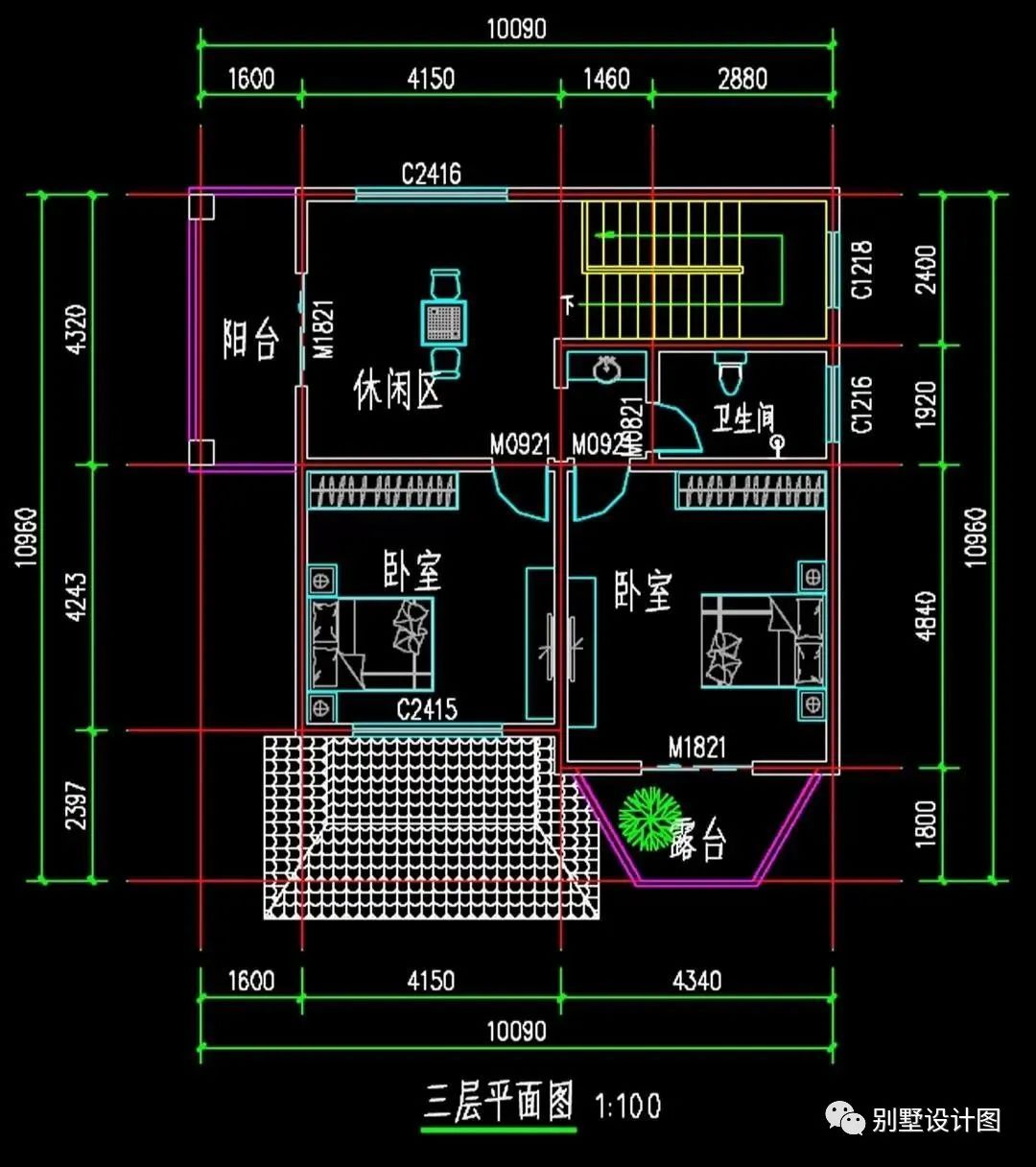 10米乘12米自建房图纸图片