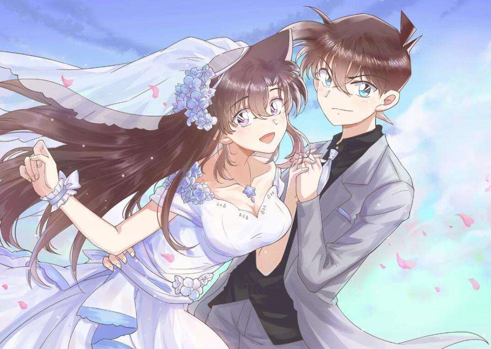 《柯南》作者接受访谈,暗示灰原哀结局美满,新一,小兰会在一起