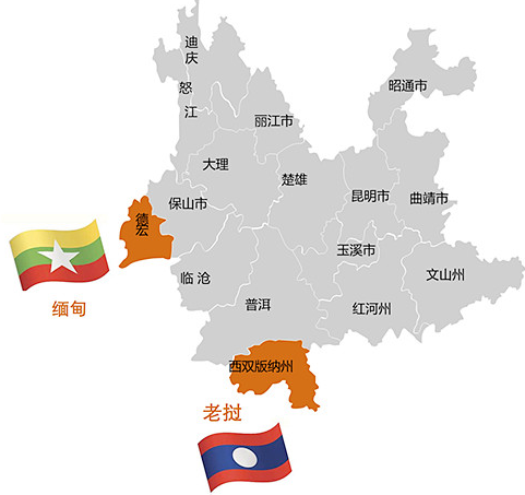 缅甸行政区划地图高清图片
