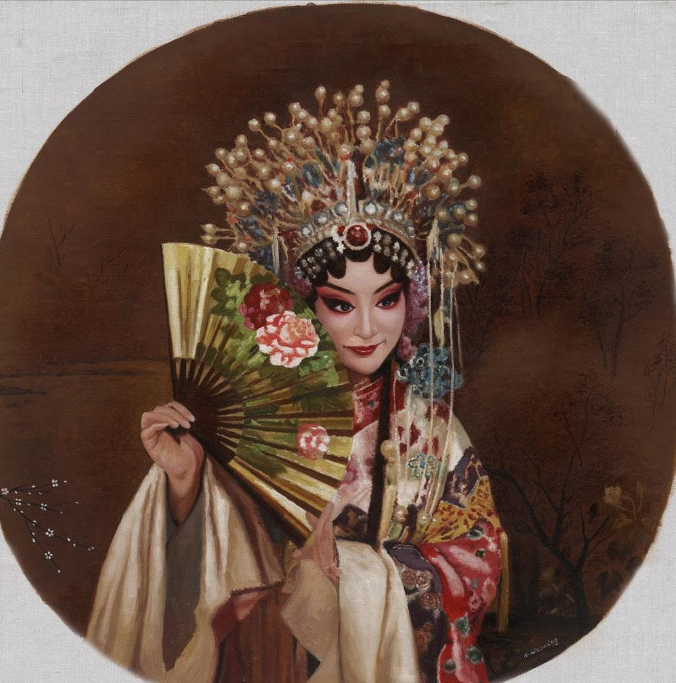 19年,85后美女画家米巧铭画了一幅佛像画,观众:这画真有佛性