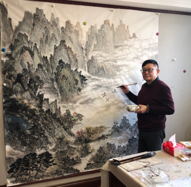 段东平 中国当代水墨画院执行院长,花鸟画大师