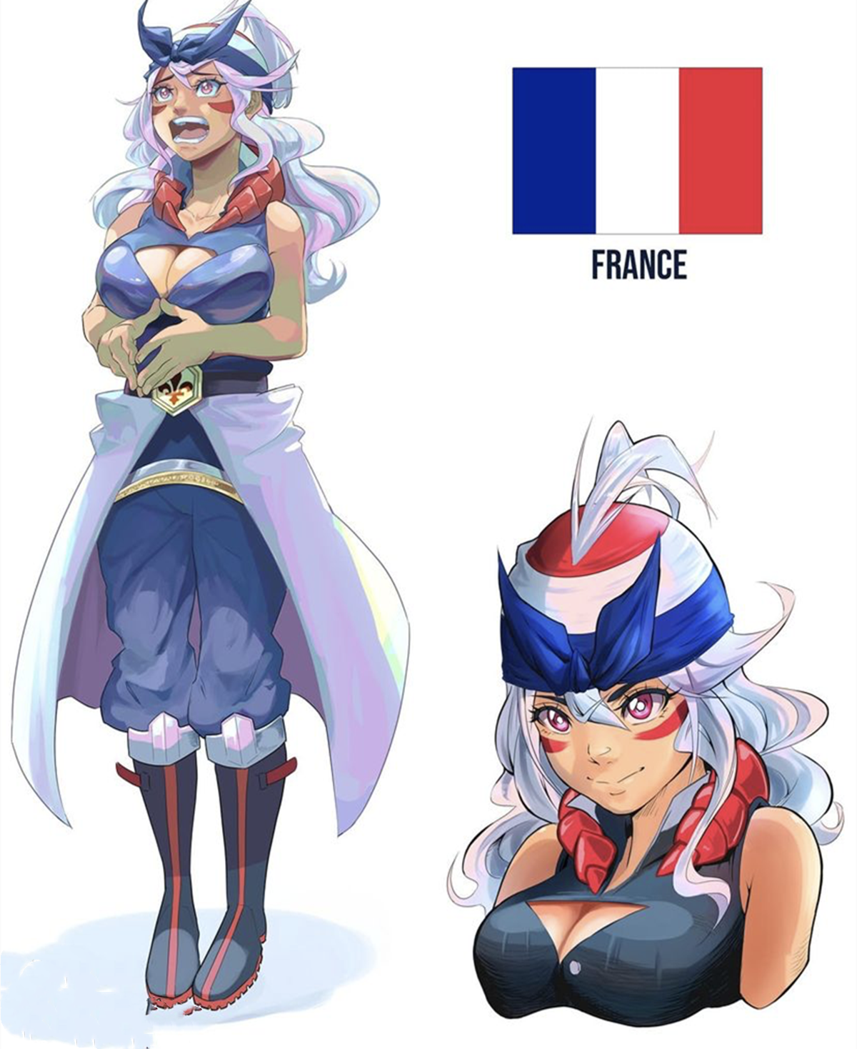 喜欢画国旗拟人化的画师有了中国版本,以龙为模版看着点不习惯