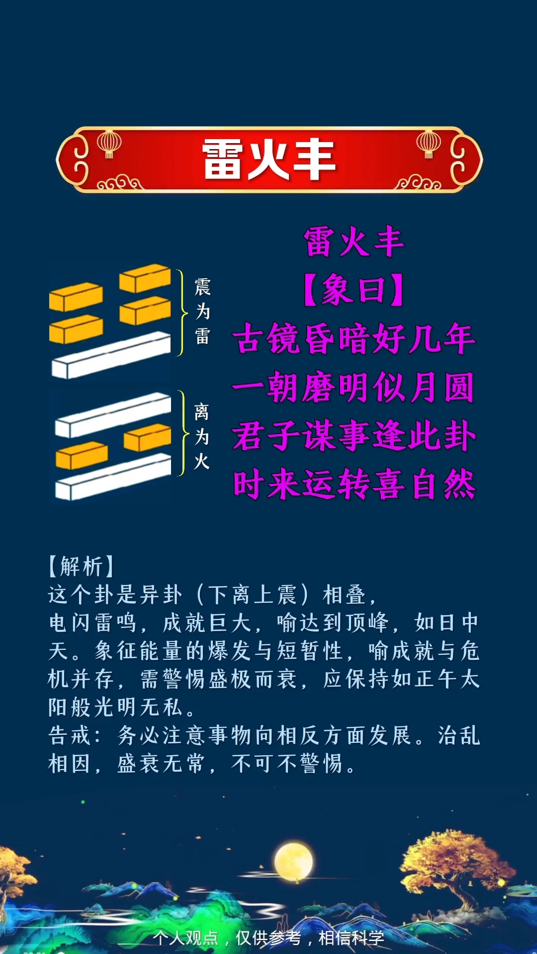 易经六十四卦之雷火丰