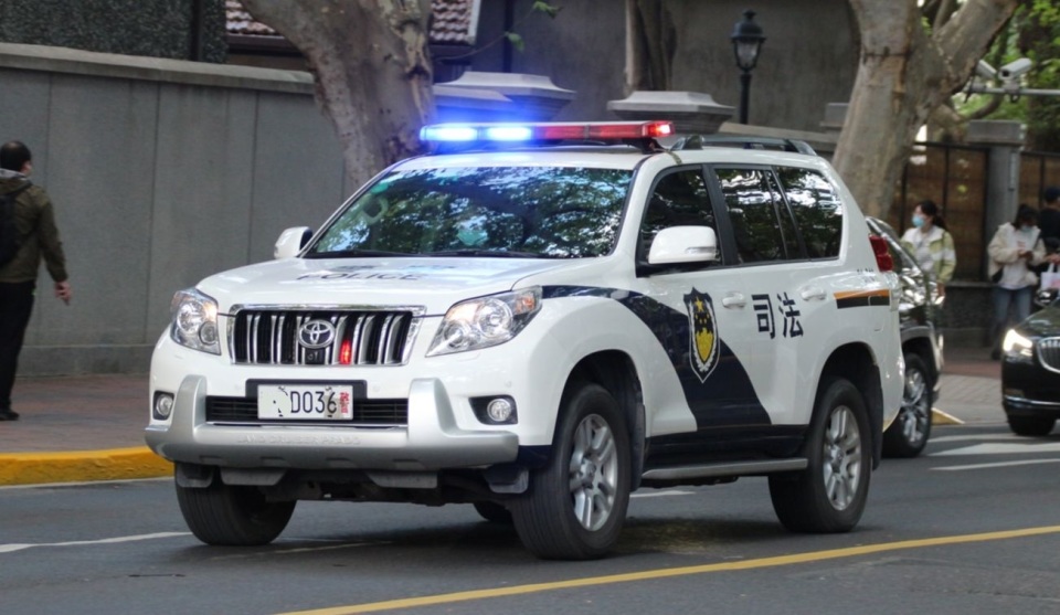 中国警车大巴图片图片