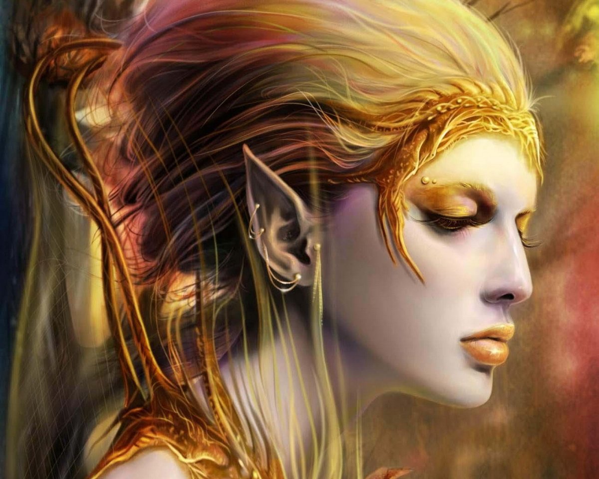 「收藏」精灵女孩的绘画(34张大图)