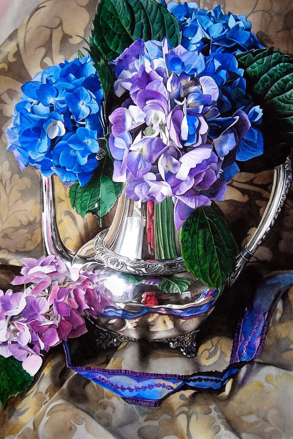 色彩缤纷的花卉︱艺术家kimberly meuse作品