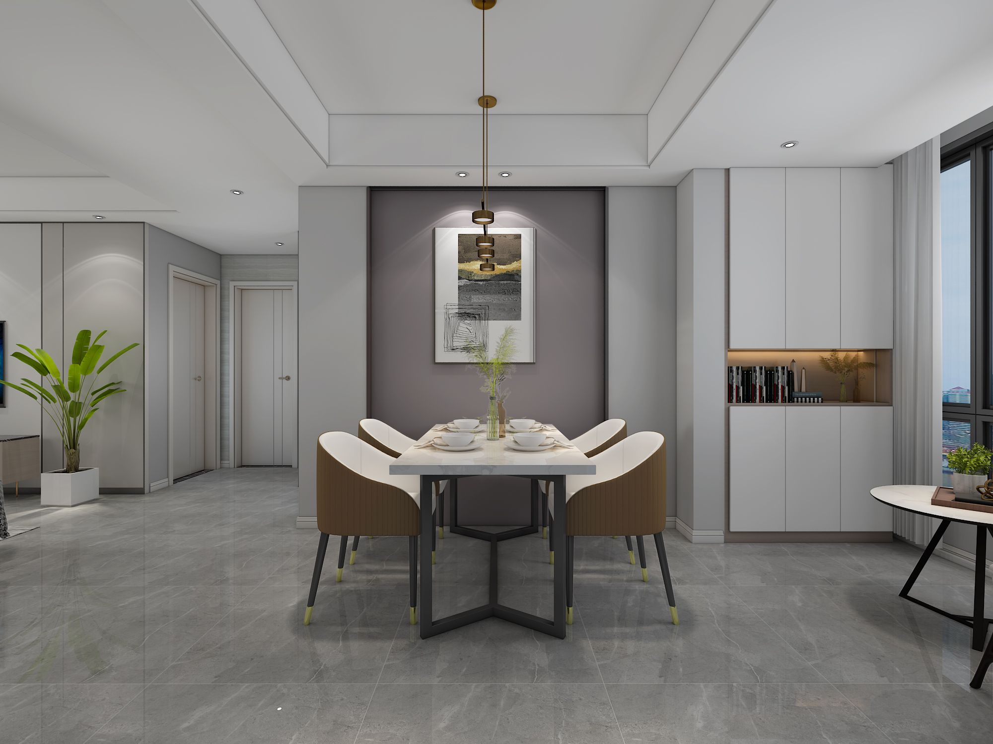 合肥华地公馆103平米现代风格装修案例