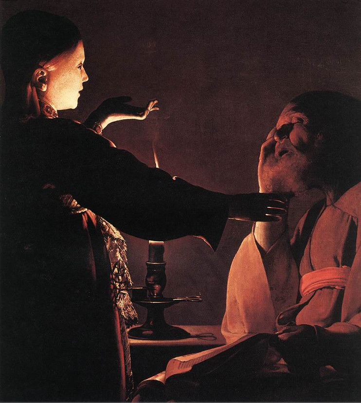 法国"光线大师"乔治·德·拉图尔人物作品欣赏︱艺术名画