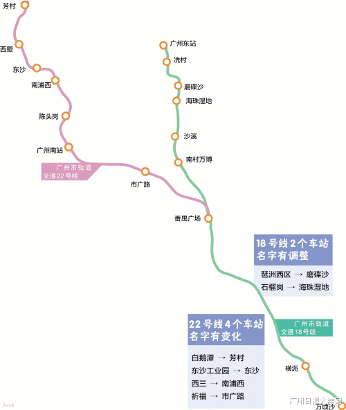 广州地铁22号线地图图片