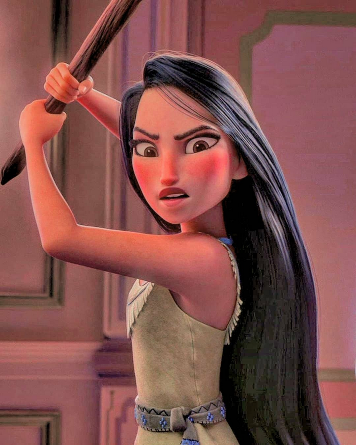 生气状况下的迪士尼公主,乐佩和平底锅绝配,艾莎惹不起