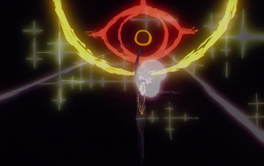 小太阳释放杀神枪时,背后出现的那只眼睛,它的主人是谁?