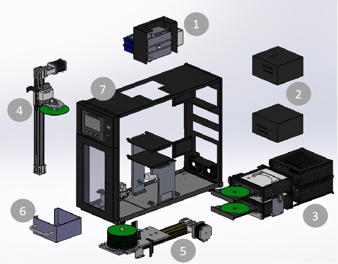紫晶mbd50光盘摆渡机