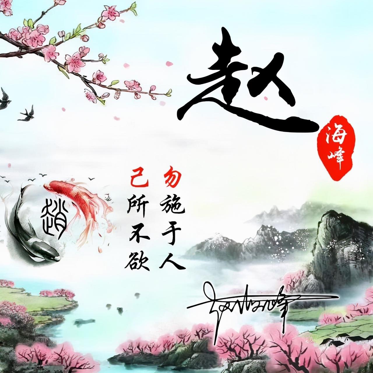 姓氏头像第5期,3d大展宏图金属个性签名头像,请查收