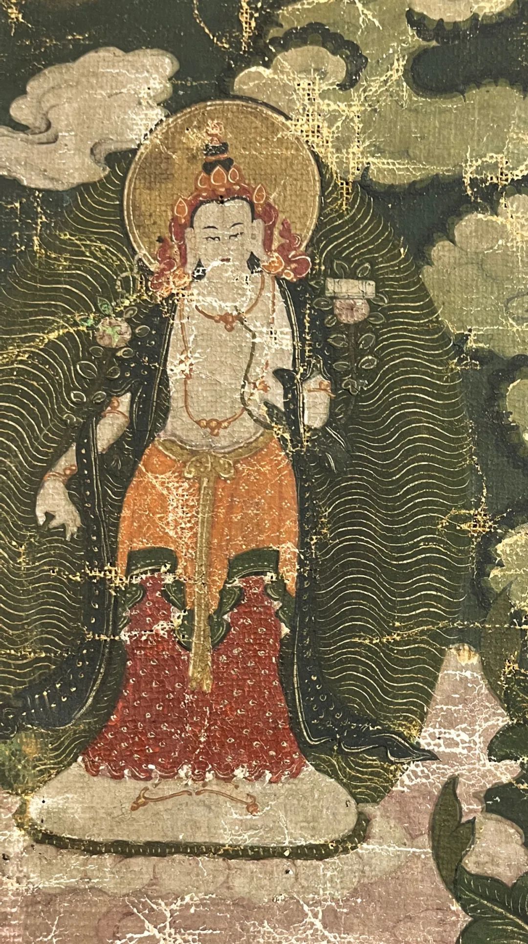 北京雍和宫风格《红黄文殊与八大菩萨》唐卡赏析