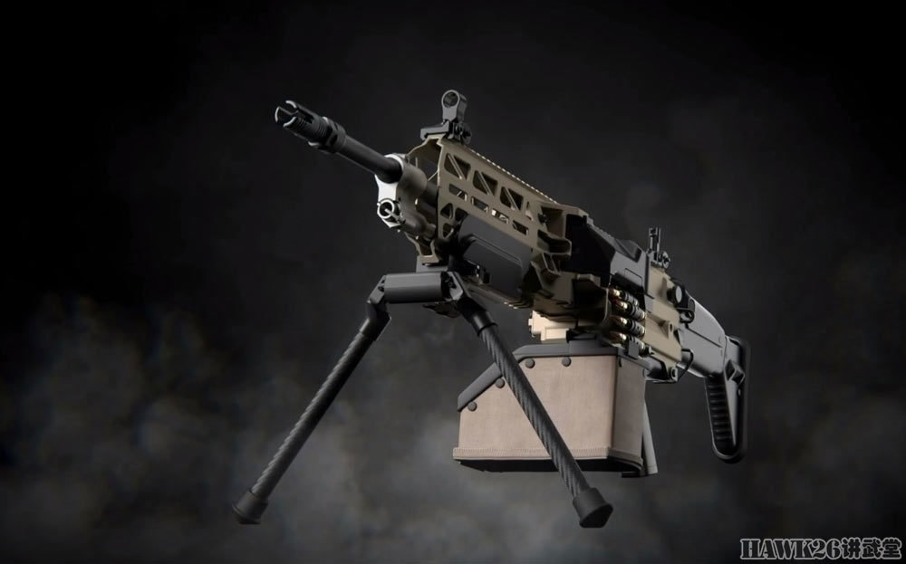 细看:fn herstal公司推出新型机枪evolys 拥有横向供弹专利